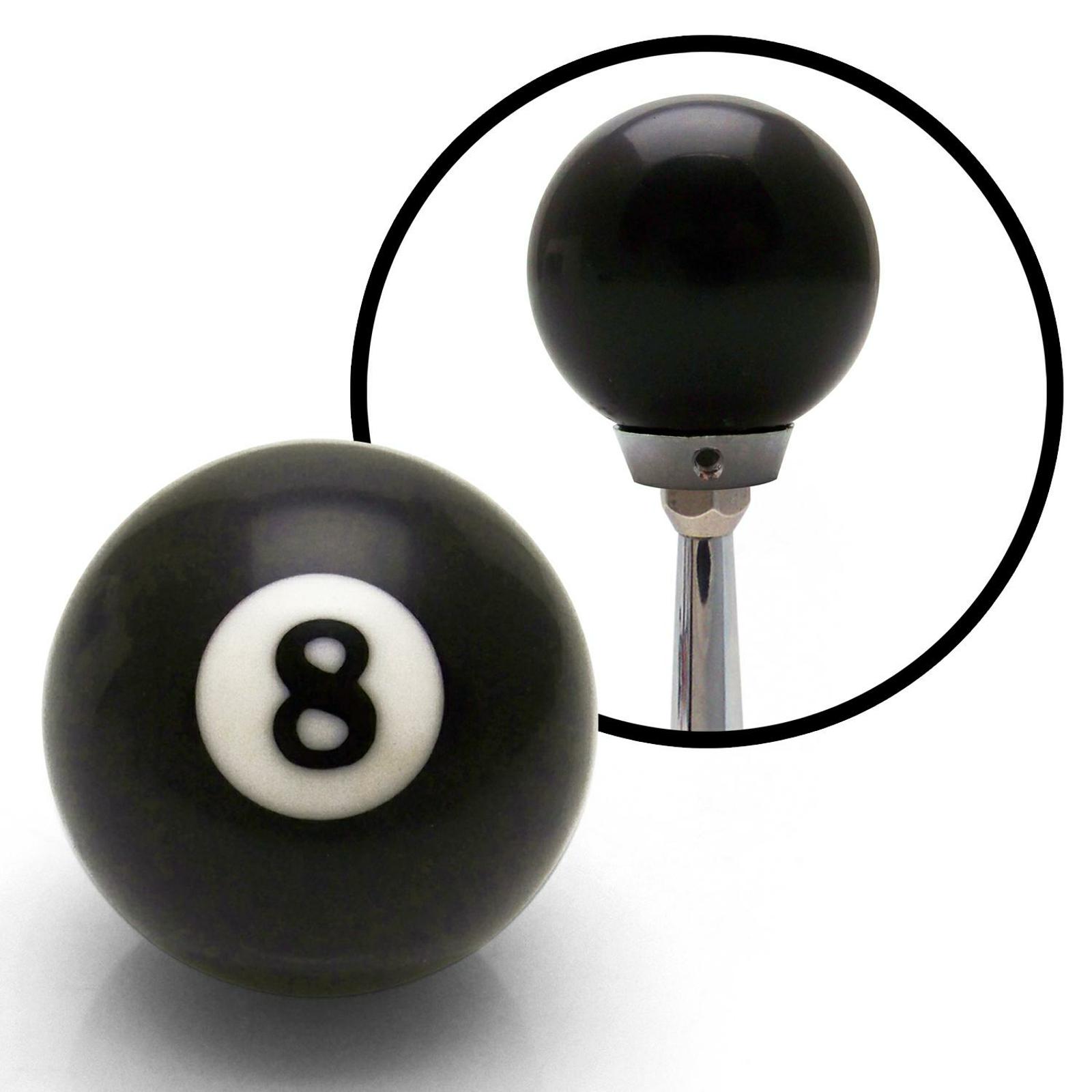 8 BALL GEAR SHIFTER SHIFT KNOB W/ 3/8 INSERT TRUCK JEEP CAR HOTROD Real