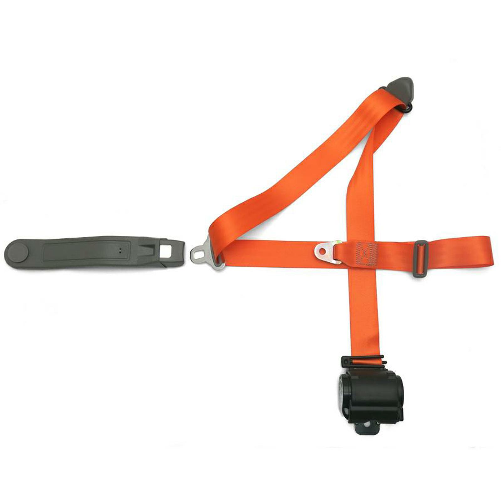 3 Point Retractable Orange safety restraint Seat Belt 1 Belt