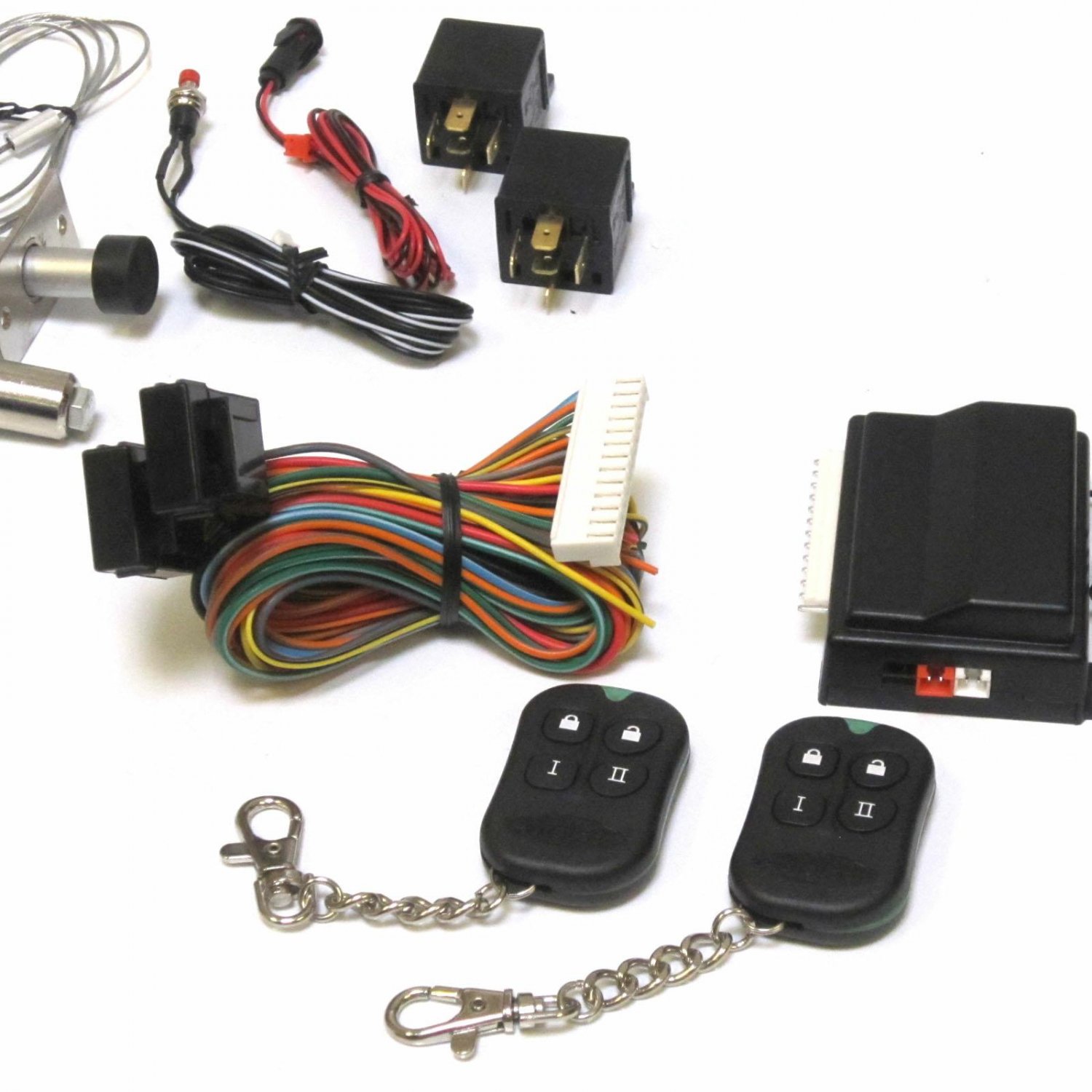 60LB Shaved Door Handle Kit 2 Doors Popper Solenoid Street Rat Hot Rod