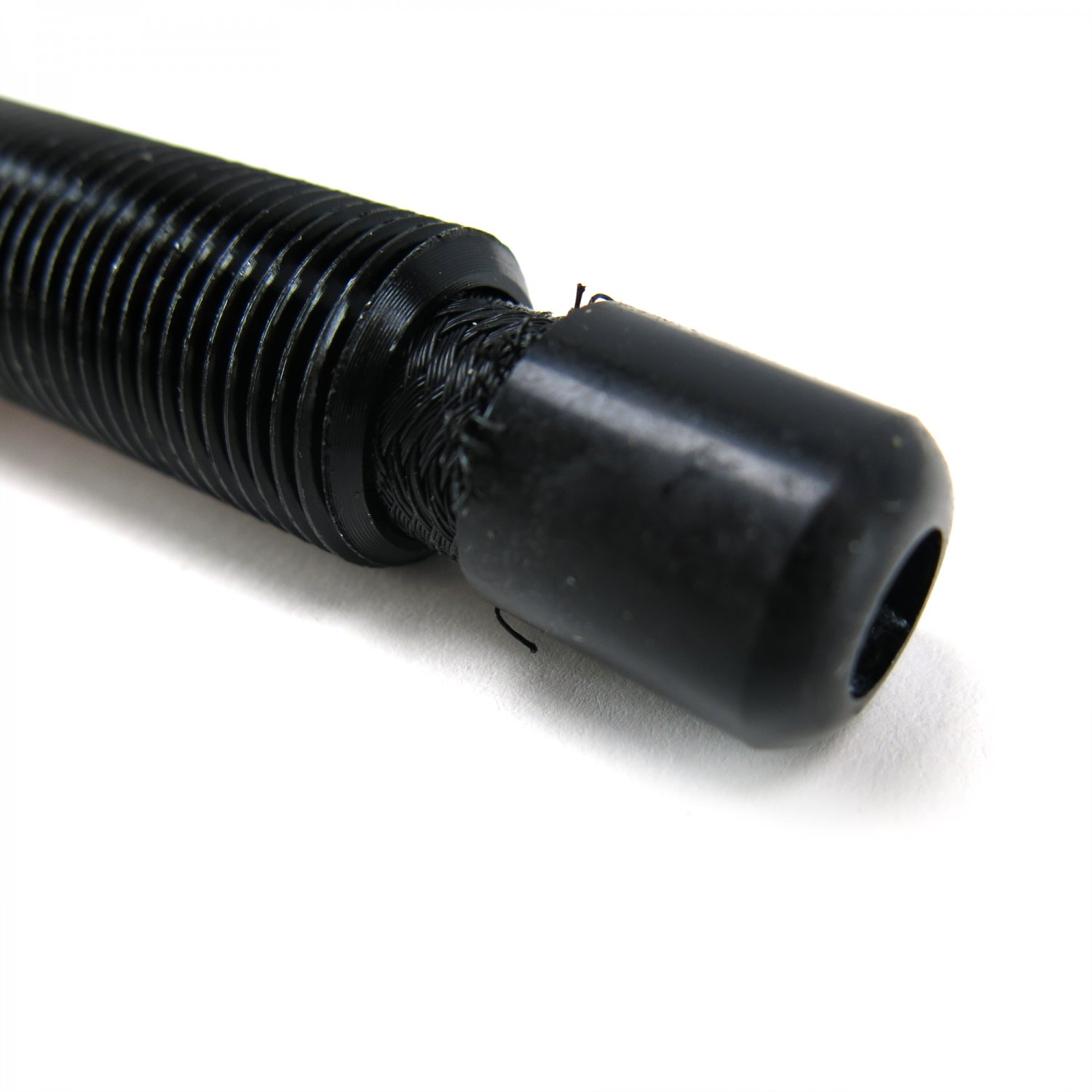 thumbnail image 2 of Johnny Law Motors Black Braided Steel Door Loom Pair - 12v Power Window Wiring 1/2 Inch 2 of 5