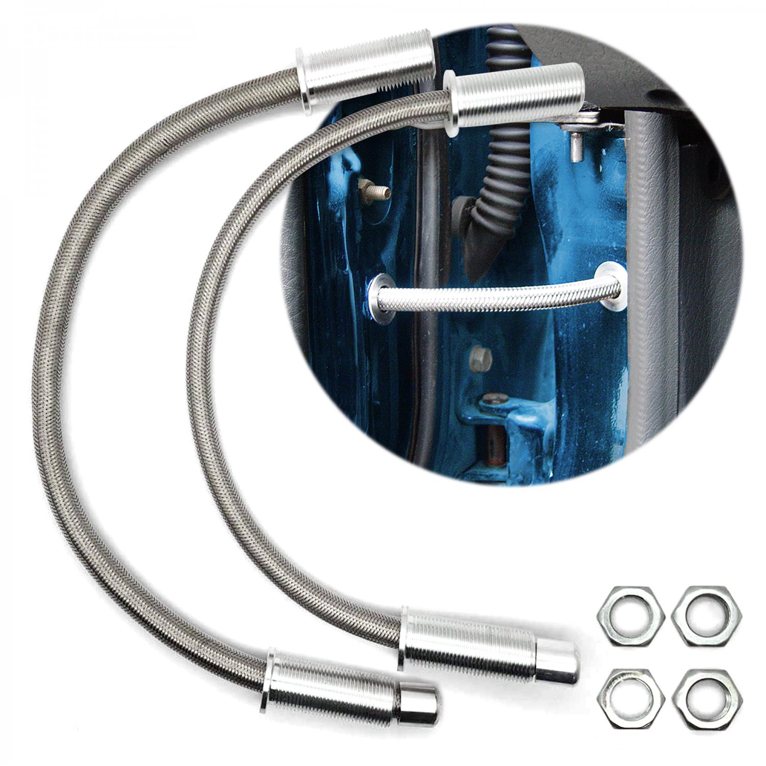 18 Door Wire Loom Set made from Billet and Stainless Steel for Select