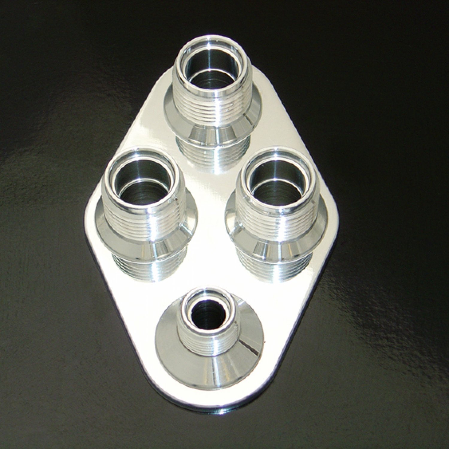 4 Port AC / Heater Bulkhead Kit 3 10AN and 1 6AN fitting aeroquip aeroflow hose