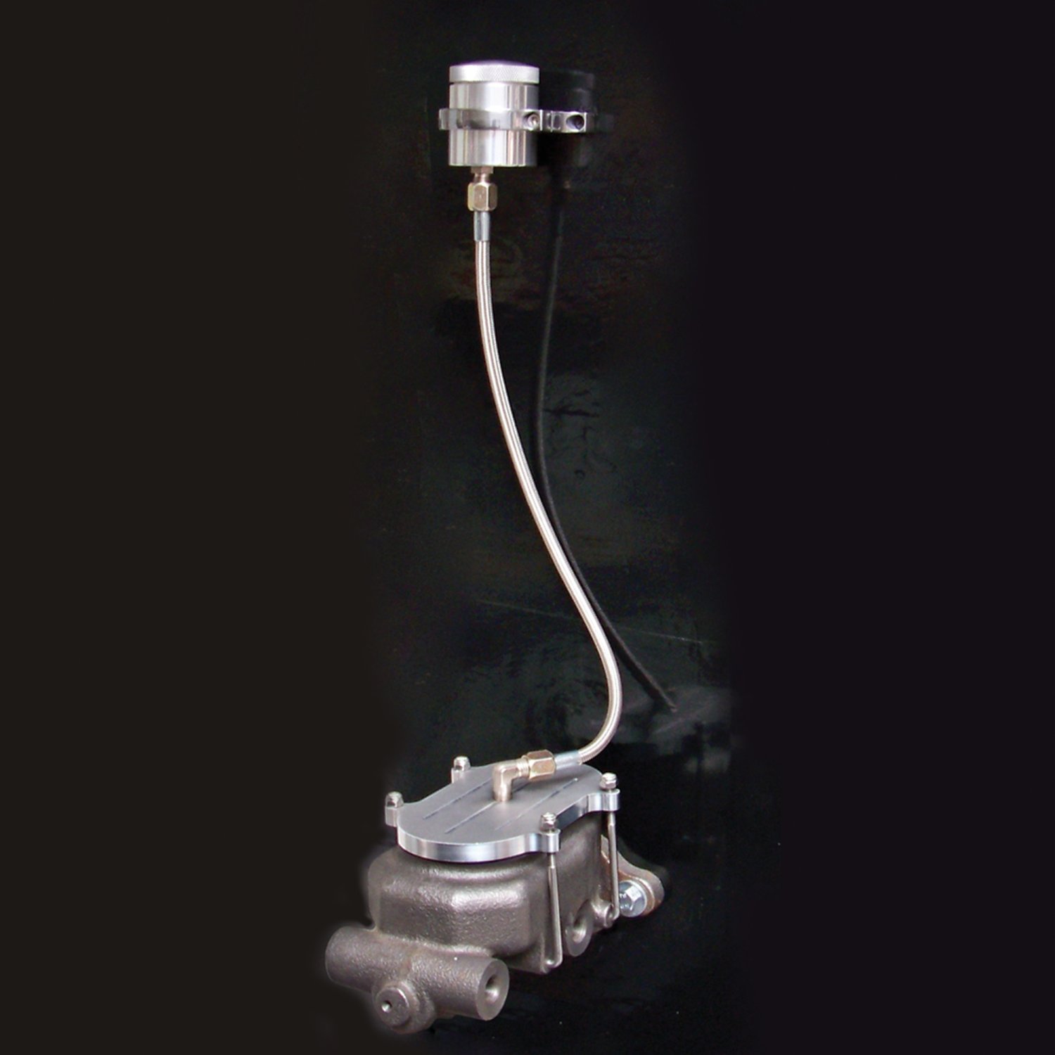 Master Cylinder Remote Fill Reservoir Cap Kit for Chevy Ford Street Rods and Hot