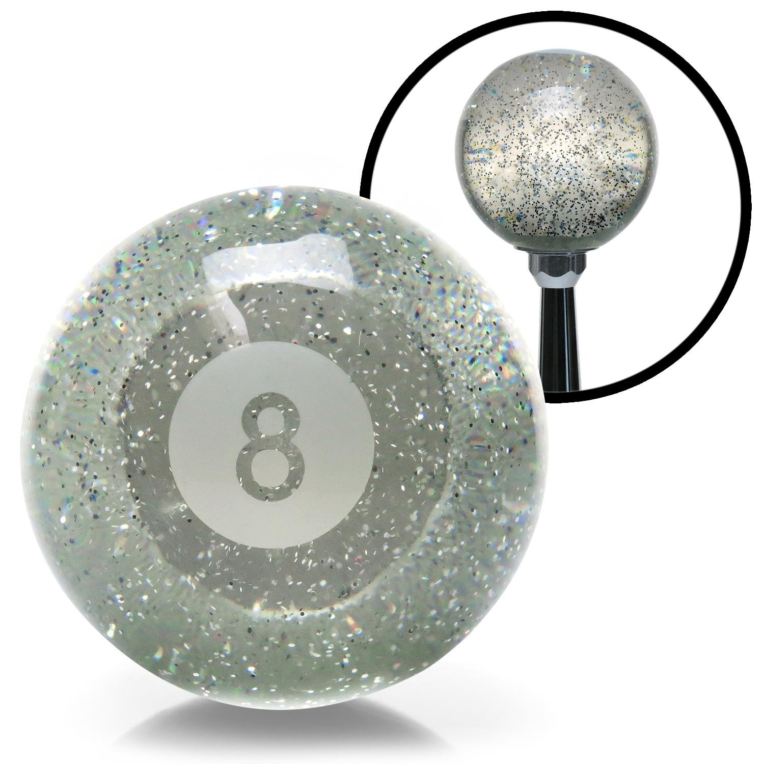 Metal Flake Shift Knob for Hurst Aluminum Quarter Stick Shifter INCLUDES ADAPTER