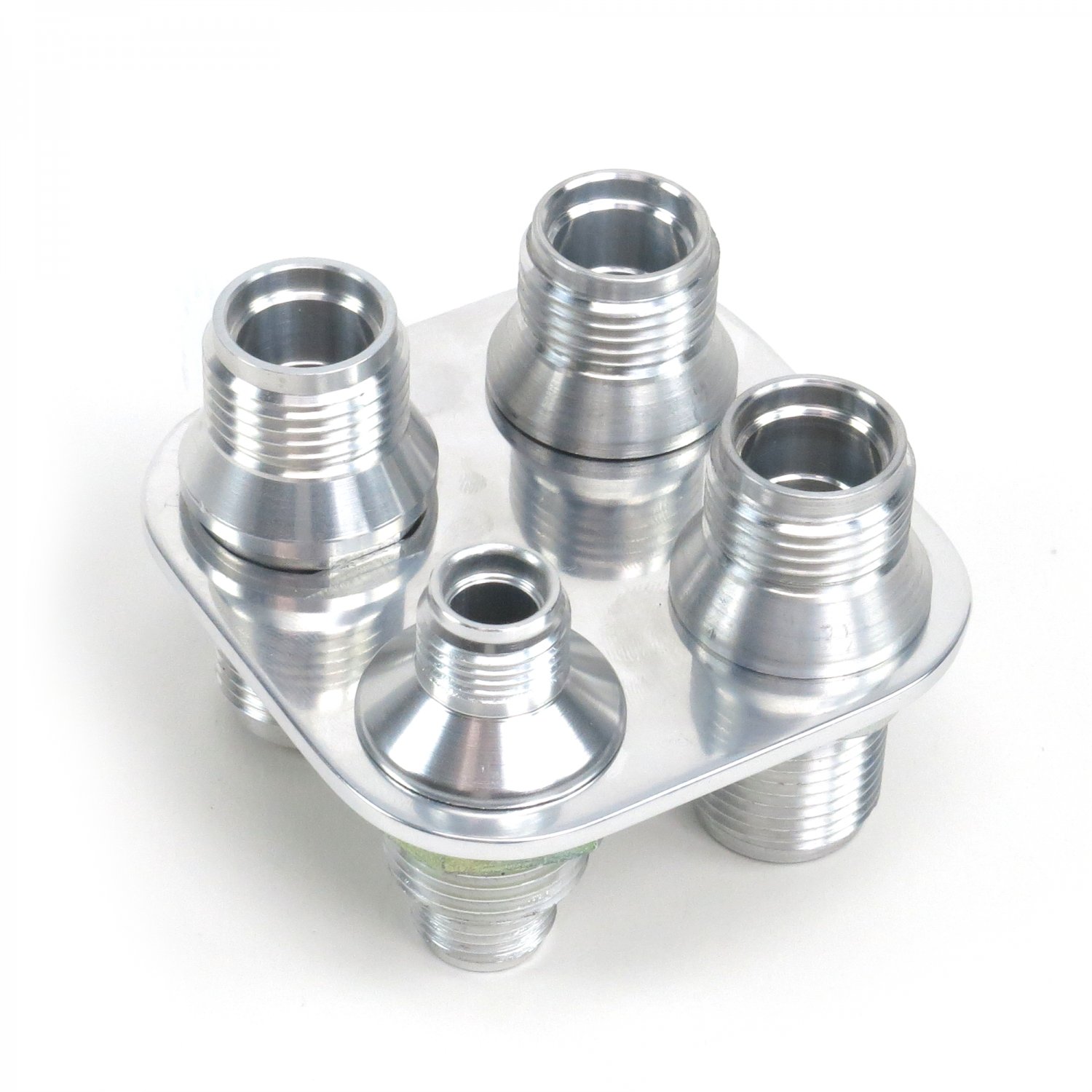 Aluminum 4 Port AC Air Conditioning Heater Hose Firewall Bulkhead Fitting Square eBay