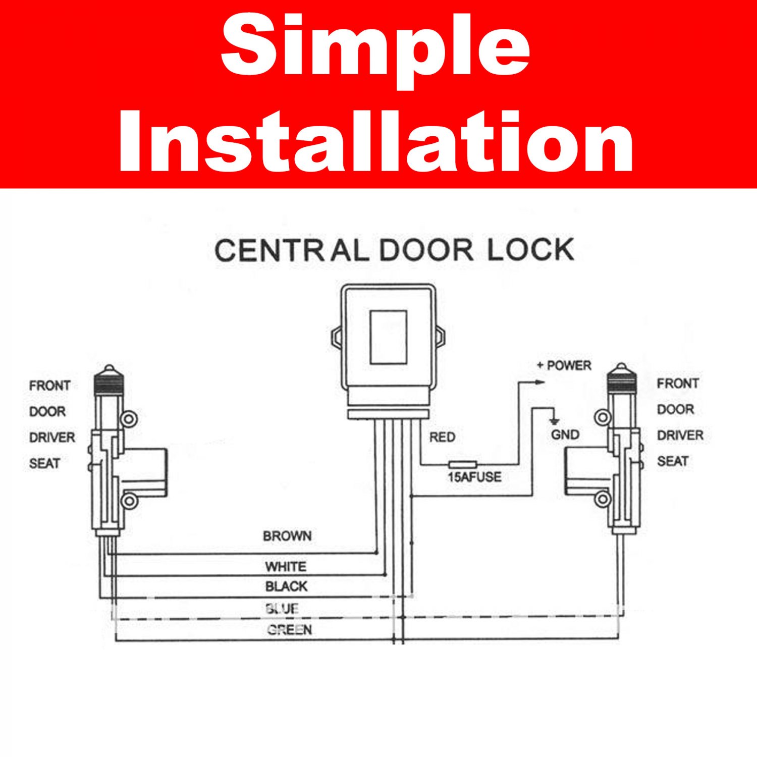 Power door lock kit for 2006 jeep wrangler