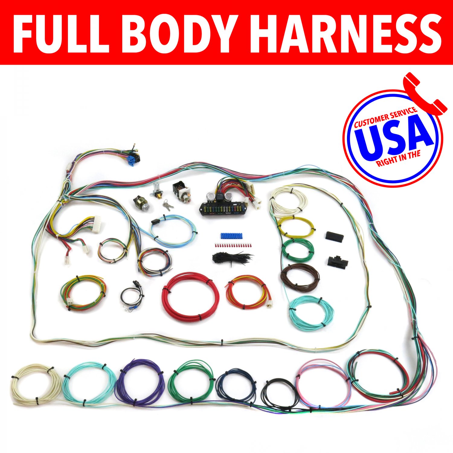 1964 - 1971 Mercedes Benz Wire Harness Upgrade Kit fits painless circuit new KIC
