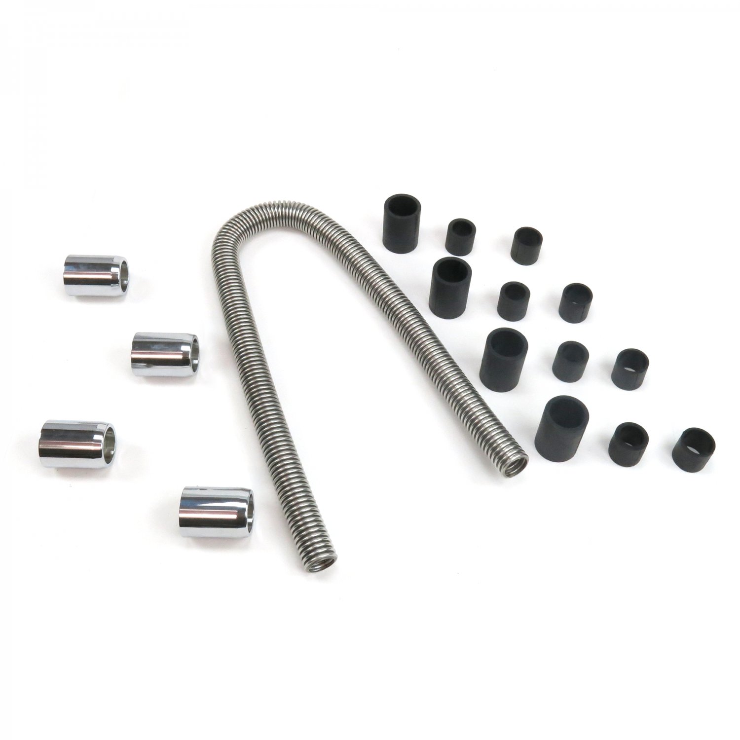 Universal 48 Stainless Steel Radiator Flexible Coolant Water Hose Kit