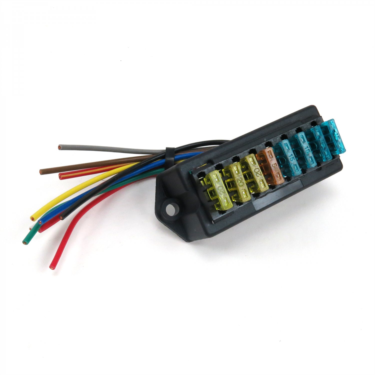 Universal 8 ATC Fuse Block with Cover Keep It Clean KICKFB1 truck custom muscle
