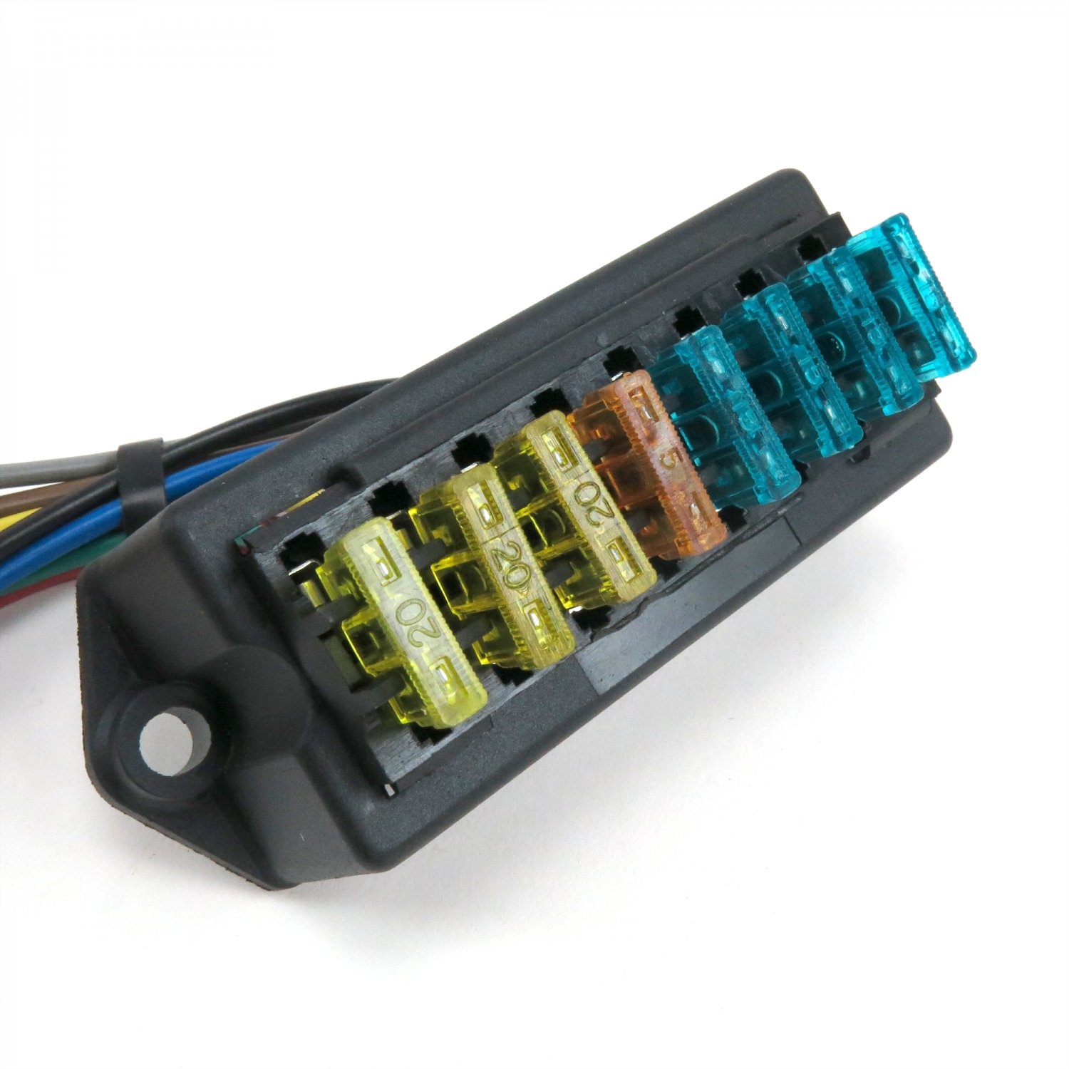 Universal 8 ATC Fuse Block with Cover Keep It Clean KICKFB1 truck custom muscle