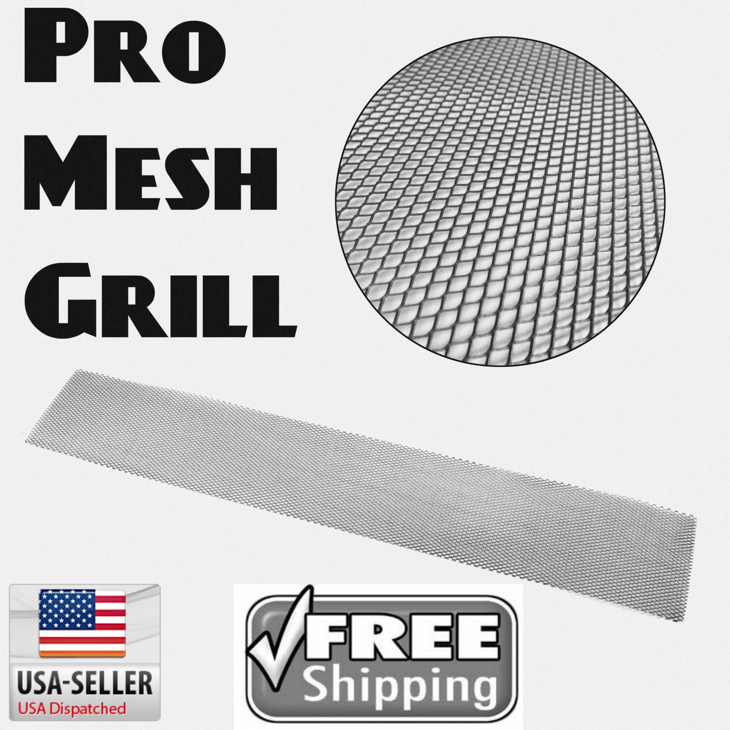 UNIVERSAL BLACK ALUMINUM MESH for your CUSTOM GRILL GRILLE