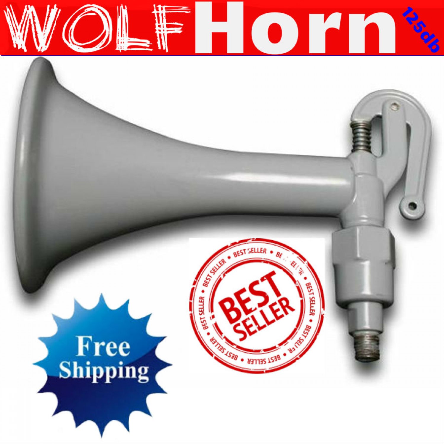 Howling Wolf Whistle Horn for 1983 Chevrolet C10 Suburban loud cast