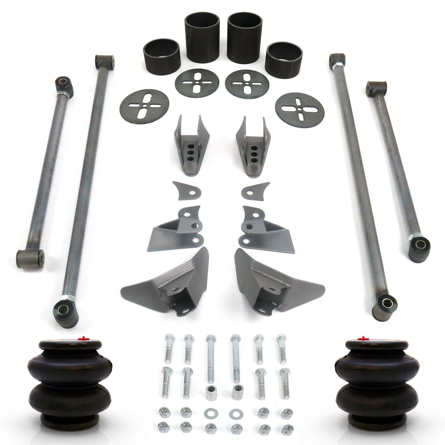 Rear Triangulated 4Link Kit with Brackets and 2600 Bags for Air Ride