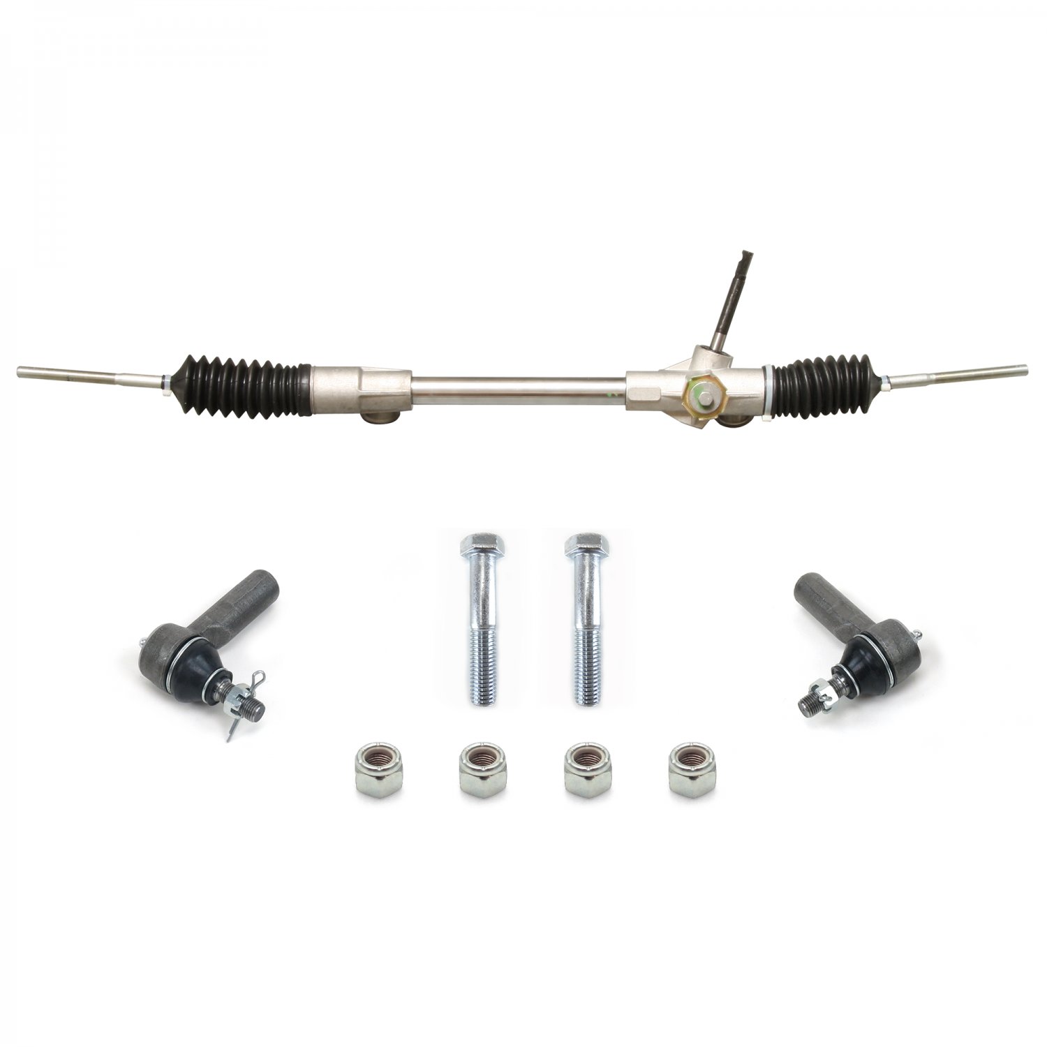 Mustang II Manual Steering Rack and Pinion with Tie Rod Ends and