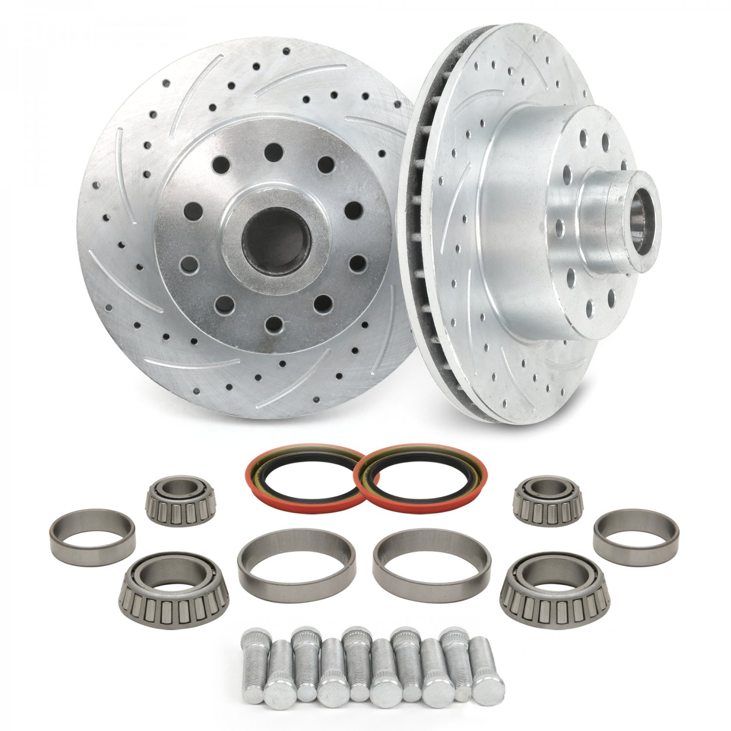MII Pinto 11 Round Vented Rotor Conversion Kit Drilled and Slotted