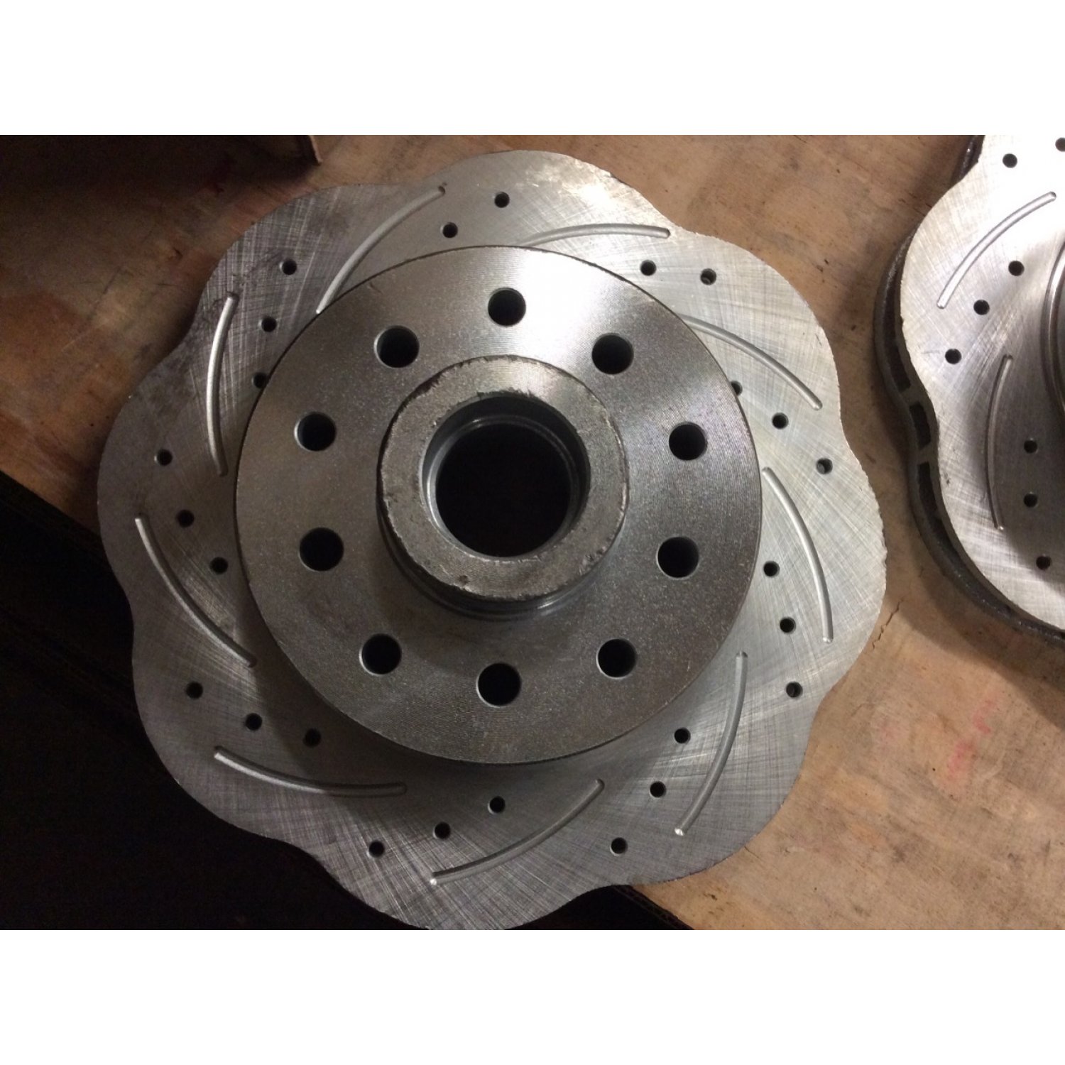 WaveStop Drilled & Slotted 11" 5 Bolt Mustang II Rotors GM & Ford