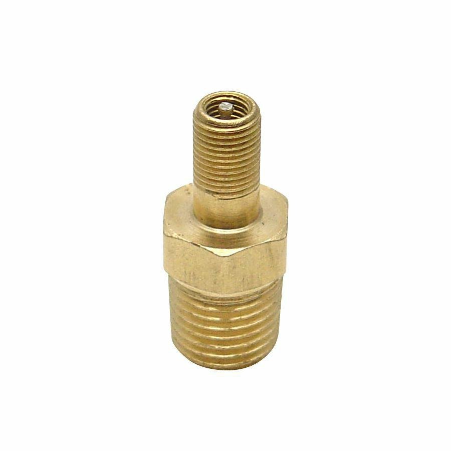 SCHRADER VALVE AIR FITTING Schrader to 1/4 Push Tube adapter thread