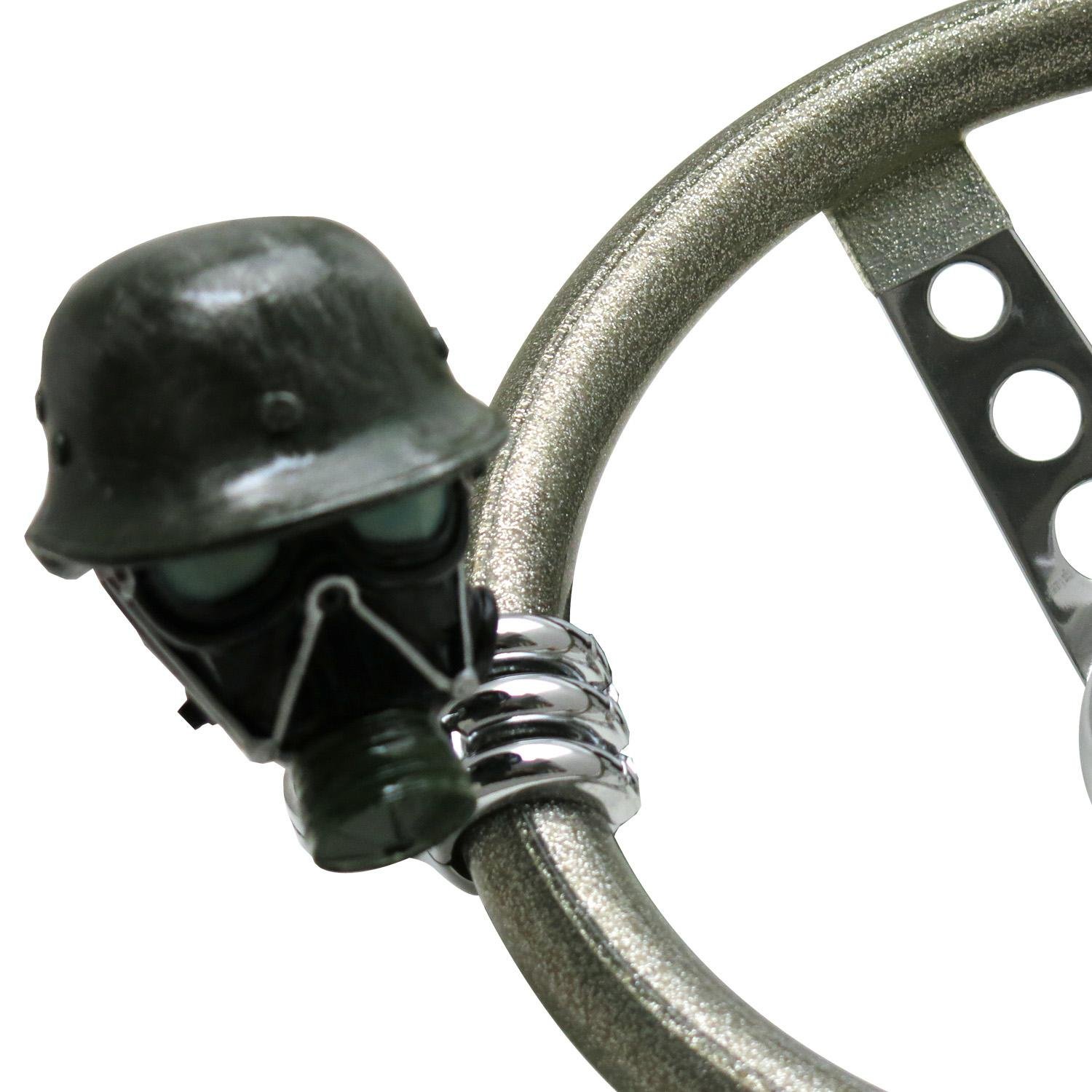 Buy Arenbel Car Steering Wheel Spinner Skull Head Black Big Outh Bone Rotating