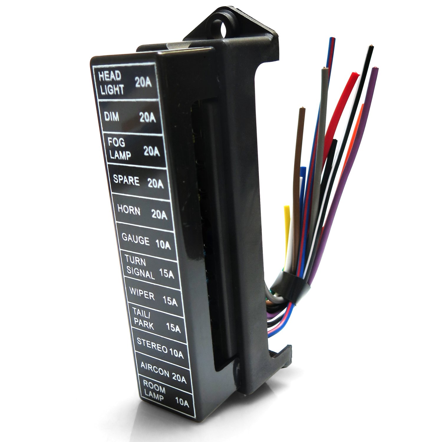 Universal 12 ATC Fuse Block with Cover Rat Custom Model A B Custom