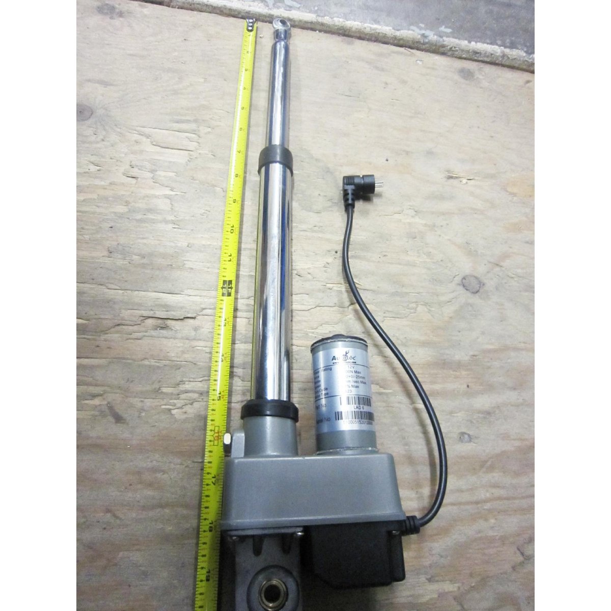 Chrome 6 Inch 12V Heavy Duty linear Actuator HOT RAT STREET ROD Trunk