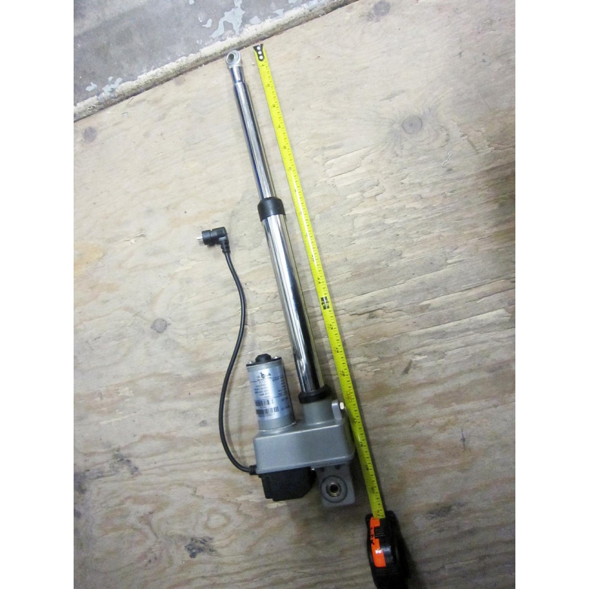 Chrome 6 Inch 12V Heavy Duty linear Actuator HOT RAT STREET ROD Trunk