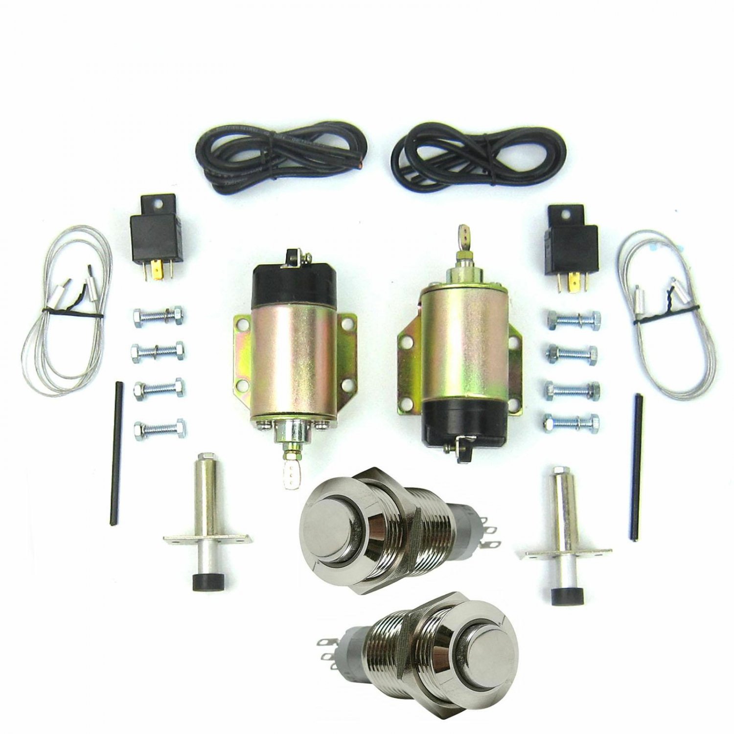 Professional Shaved Door Handle Popper w Nice Chromed Steel Buttons 35