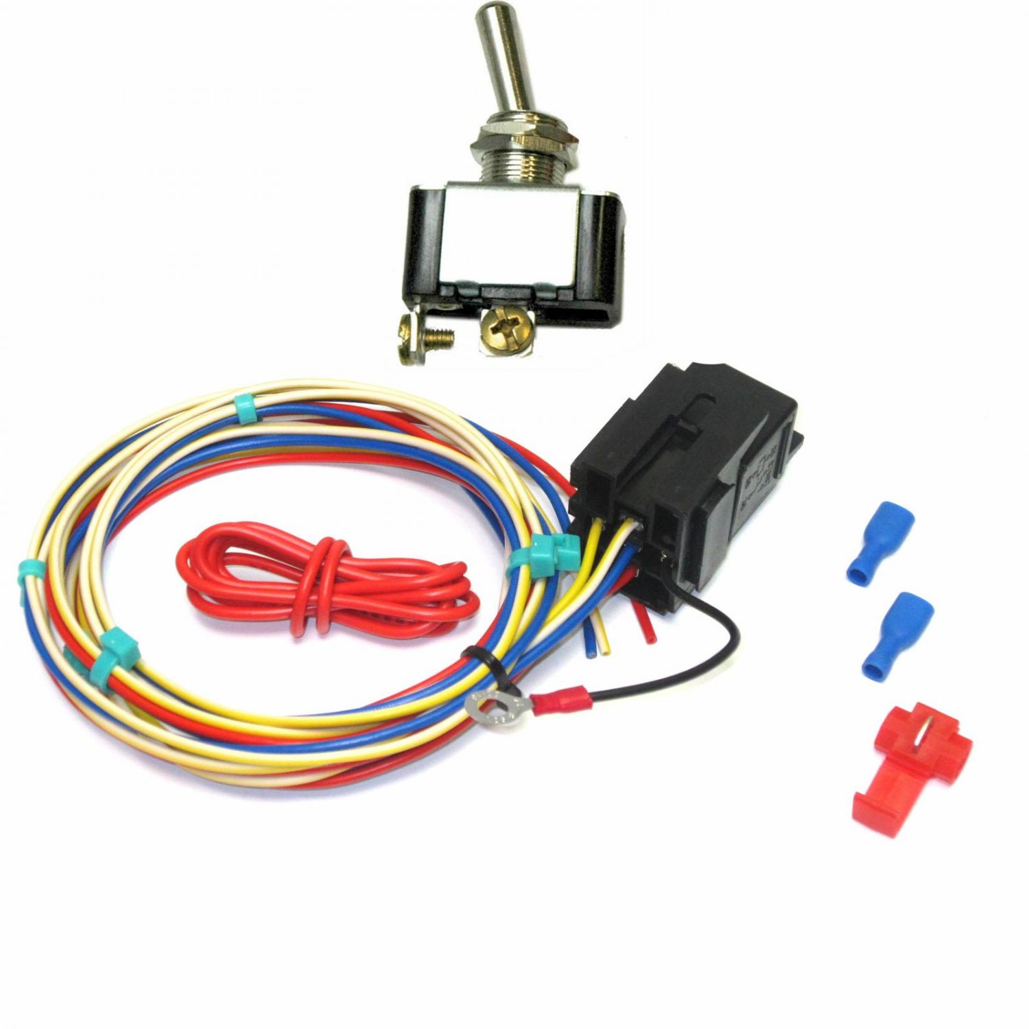 Electric Fan Temperature Switch w Over Ride Dial Adjustable 185 240 eBay
