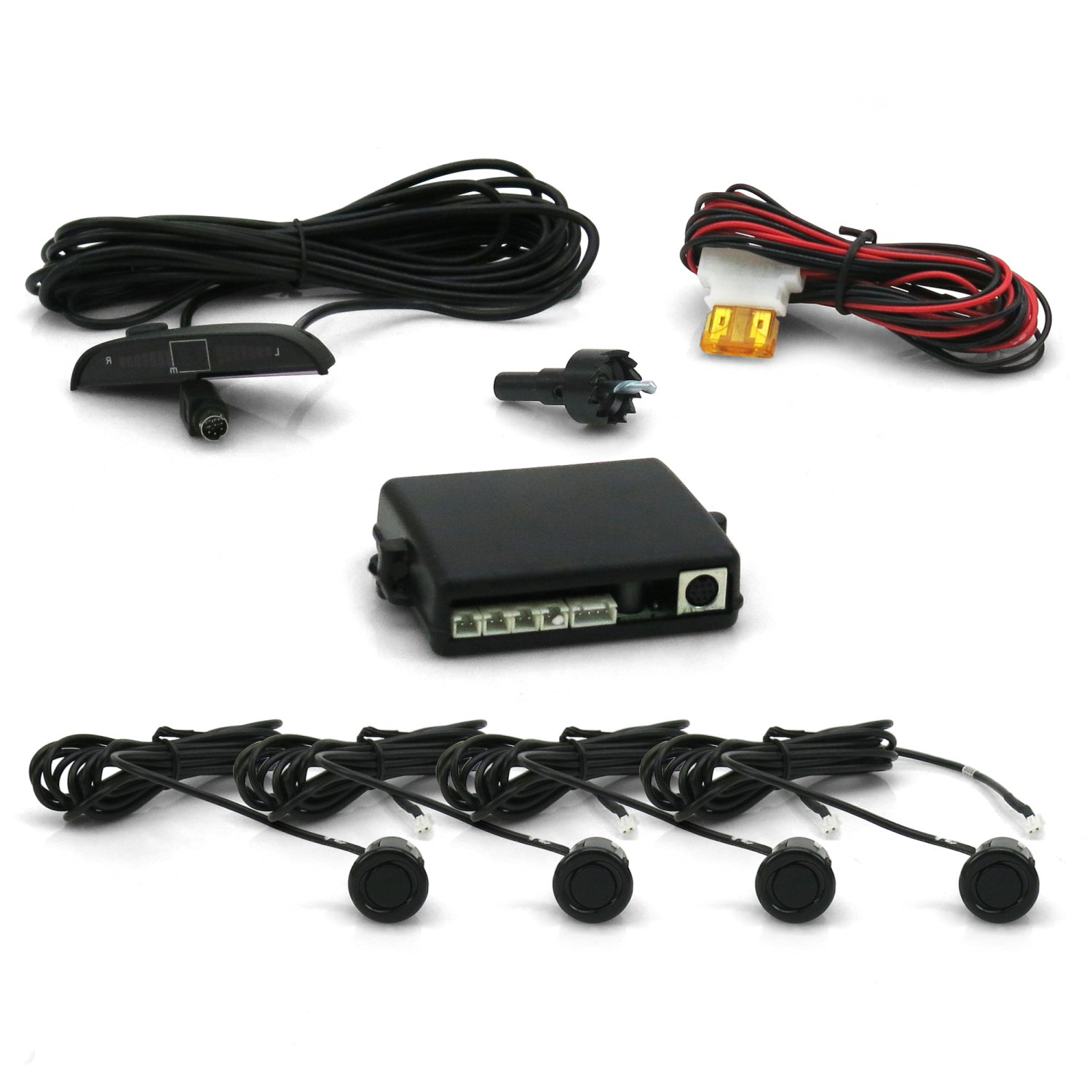 JDM Back Up Sensor System Deluxe Kit fits oem bumpers