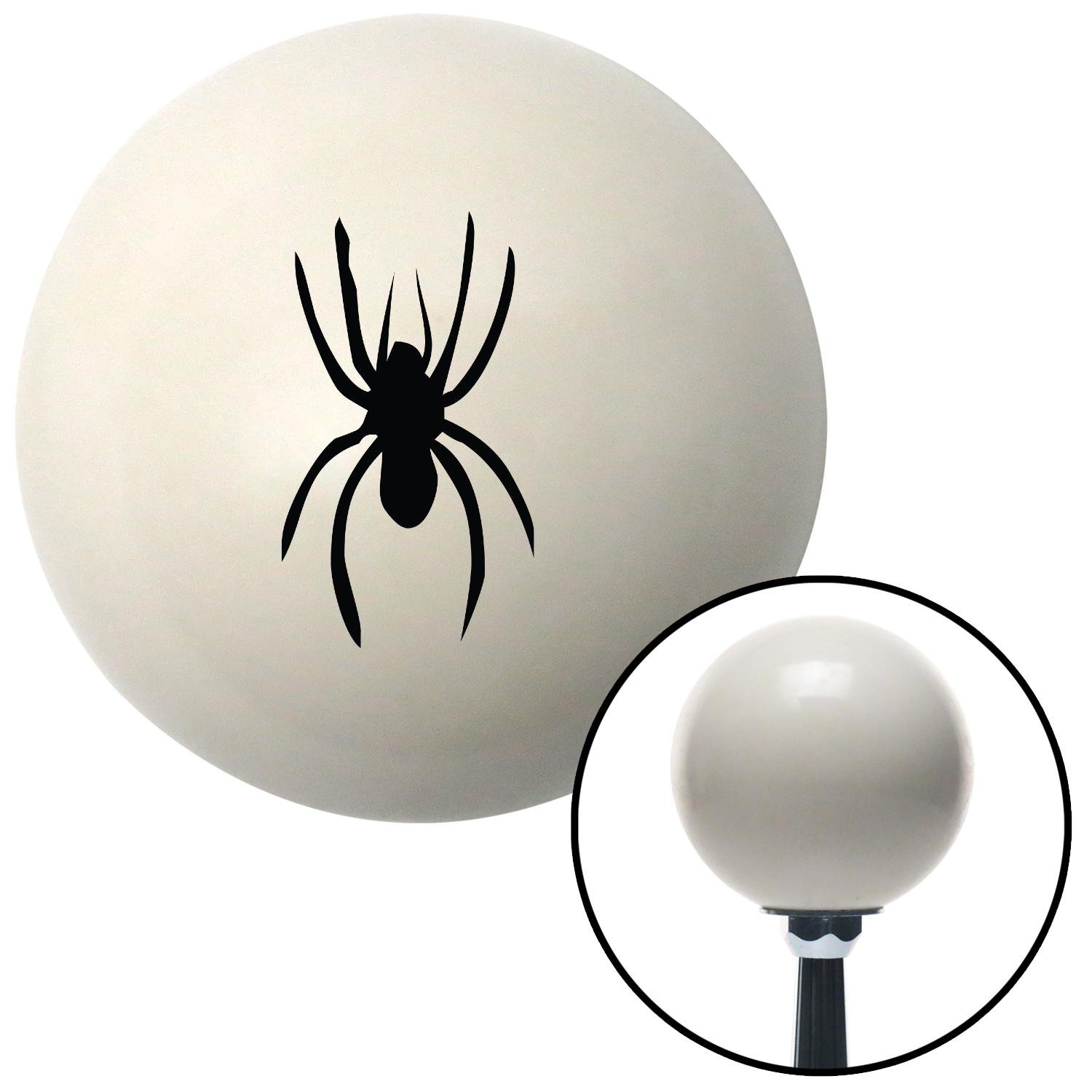 Black Spider Image Ivory Shift Knob w/ M16x1.5 Insert Shifter Auto ...