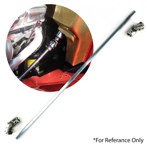 thumbnail interactive-video image 1 of Johnny Law Motors Steering Column Linkage Kit – 1" DD X 3/4-36 U-Joints & Rag Eliminator Shaft 1 of 5