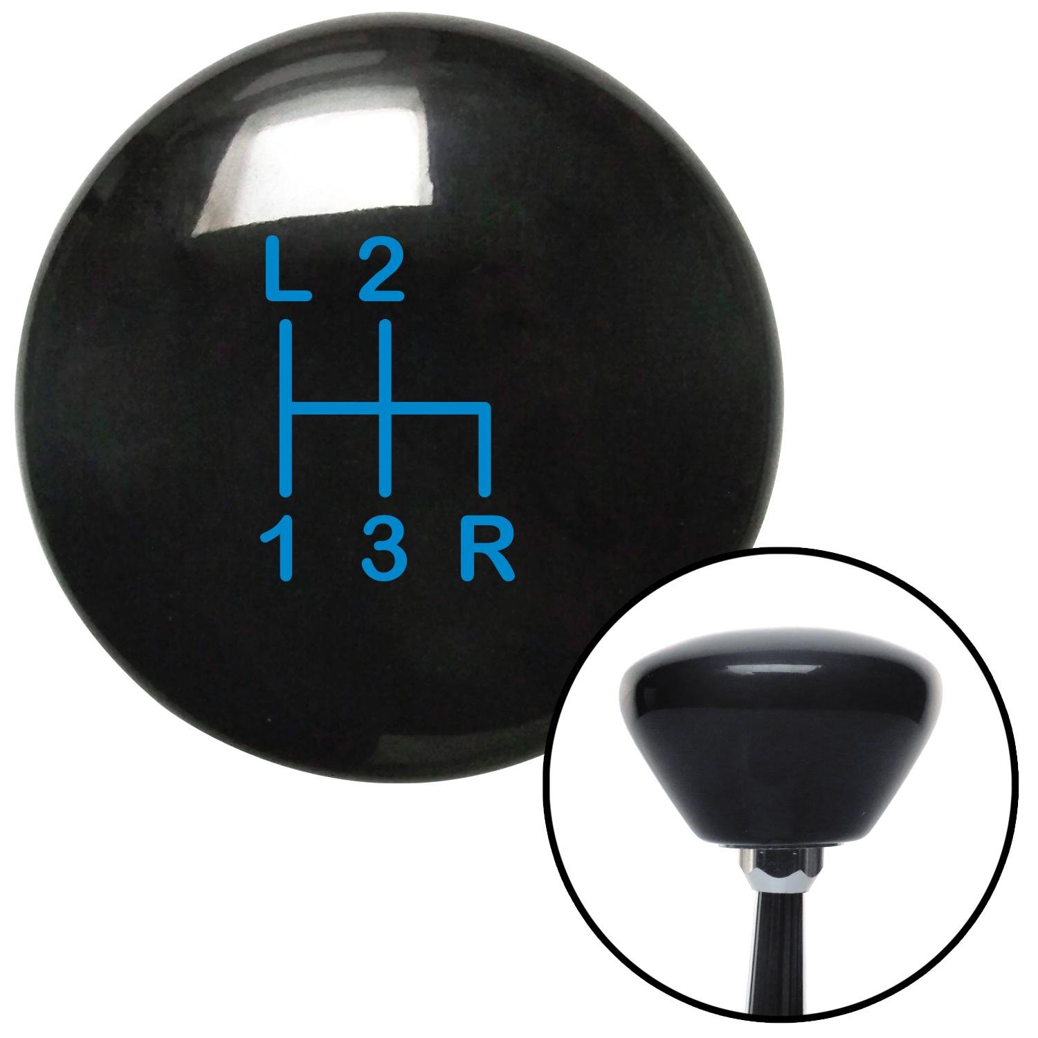 Blue Shift Pattern 52n Black Retro Shift Knob w/ M16x1.5 Insert Shifter ...