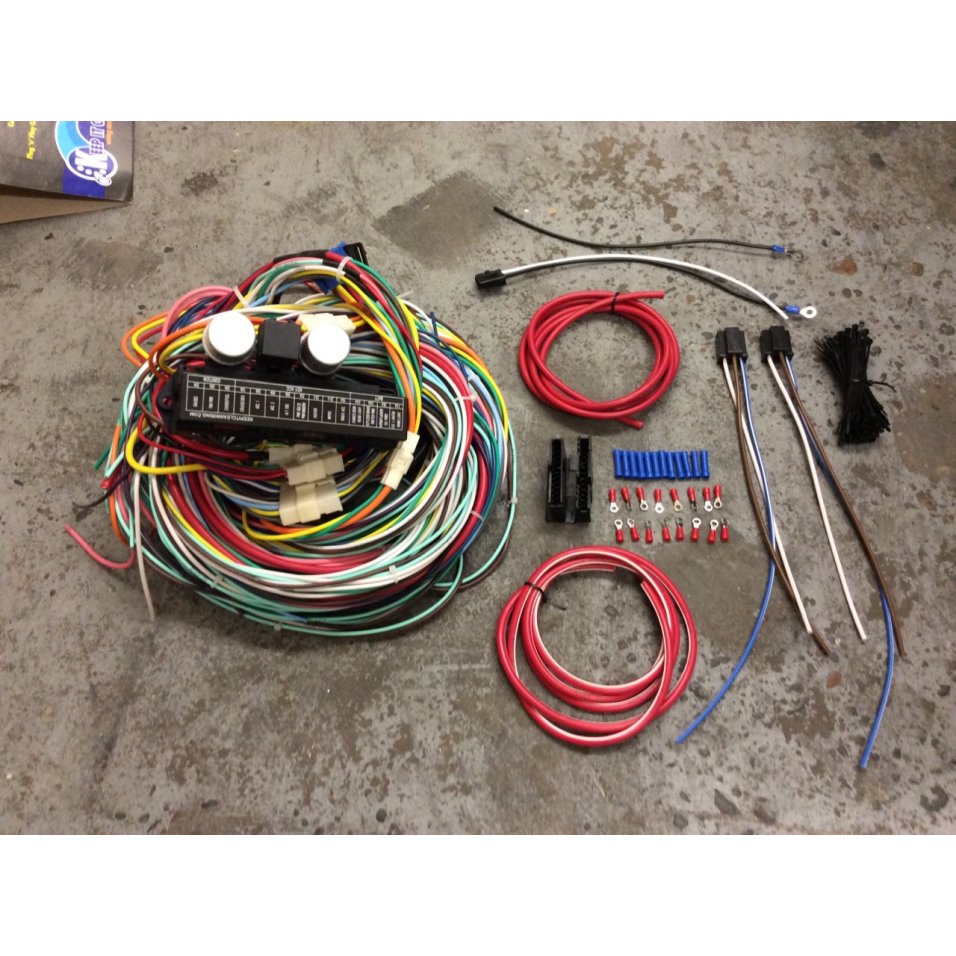 Complete 1973-87 Chevy C10 Pickup 24 Circuit Wiring ... c10 wire harness 