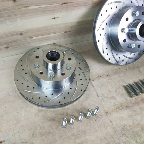Details About Drilled Amp Slotted 11 5 Bolt Mustang Ii Rotors Ford Amp Gm Bolt Pattern Hot Rod