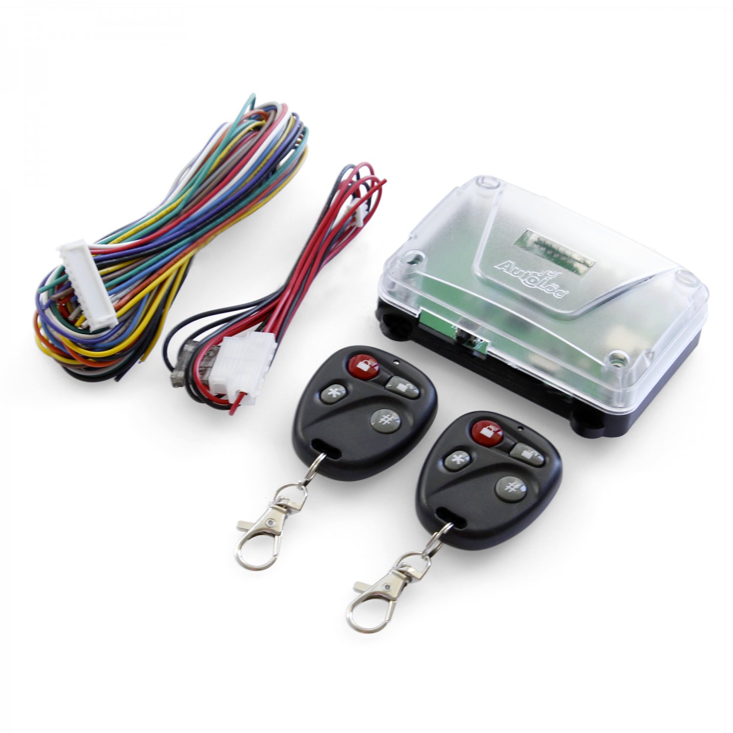 Autoloc 8 Channel Remote Control Keyless Entry System 2 Key Fob Lock Unlock Door - Picture 2 of 15